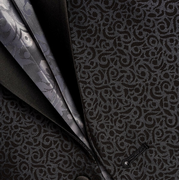 Savile Row One Button Slim Fit Dinner Jacket - Picture 6 of 6